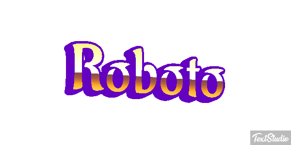 Roboto Текстовый эффект