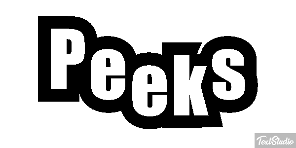 Peeks Efekt tekstowy