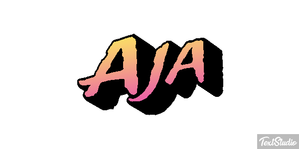 Aja Text effect