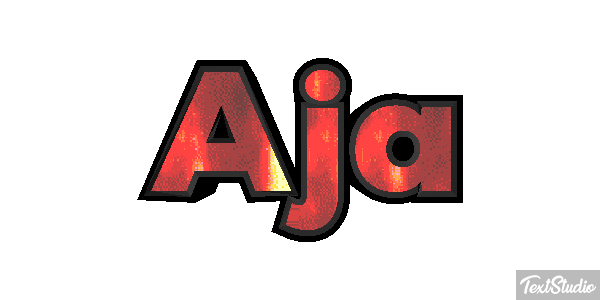 Aja Text effect