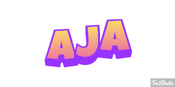 Aja Text effect