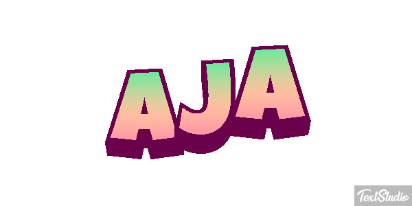 Aja Text effect
