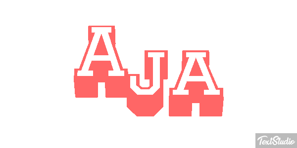 Aja Text effect