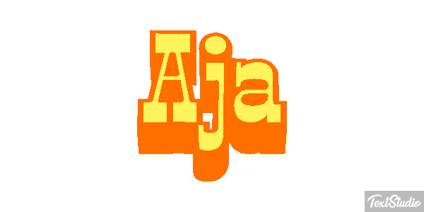 Aja Text effect