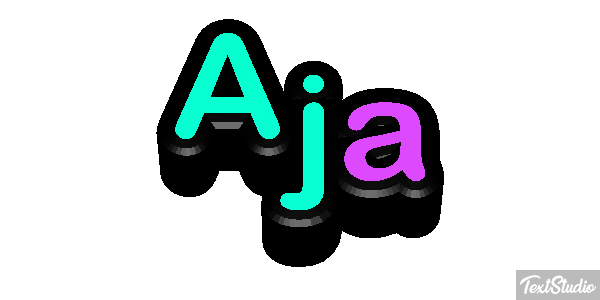 Aja Text effect