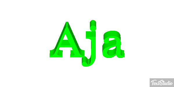 Aja Text effect