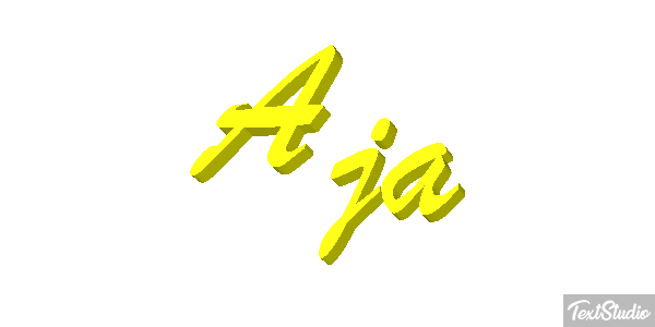 Aja Text effect
