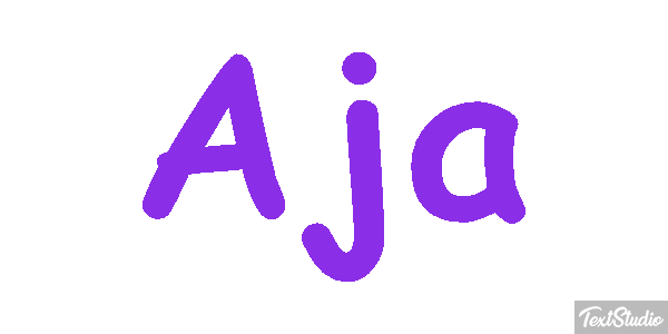 Aja Text effect