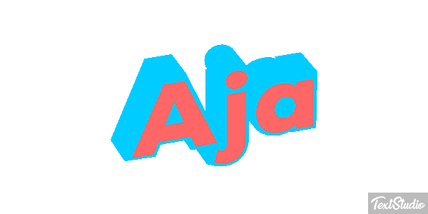 Aja Text effect