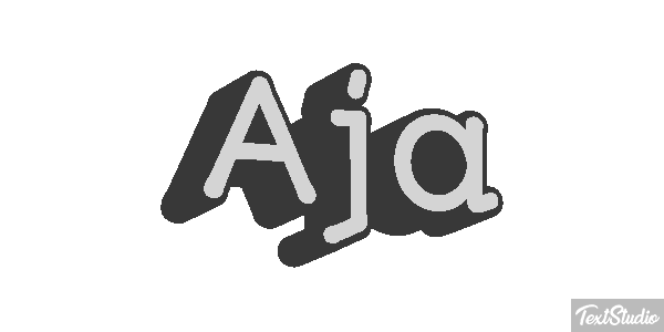 Aja Text effect