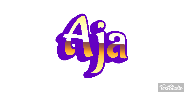 Aja Text effect