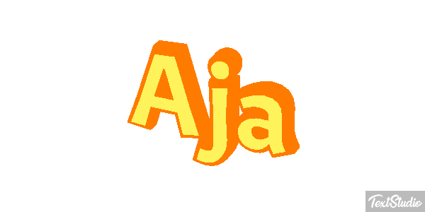 Aja Text effect