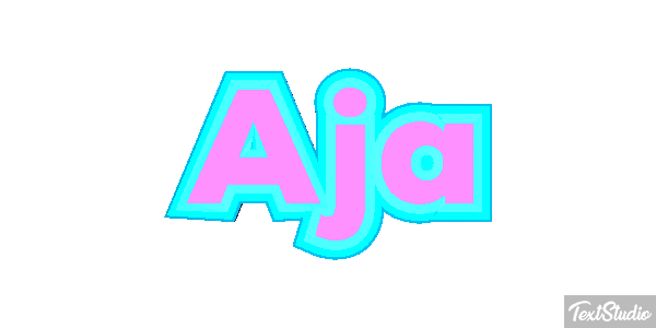 Aja Text effect