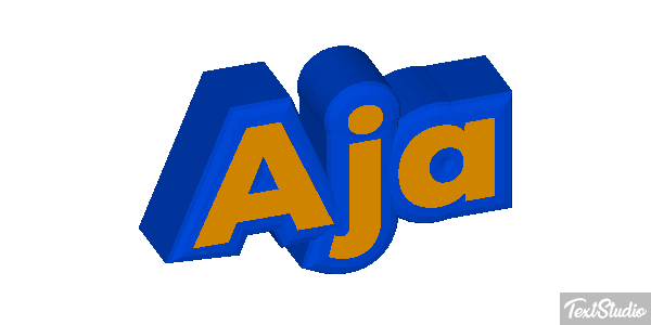 Aja Text effect