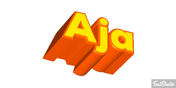 Aja Text effect