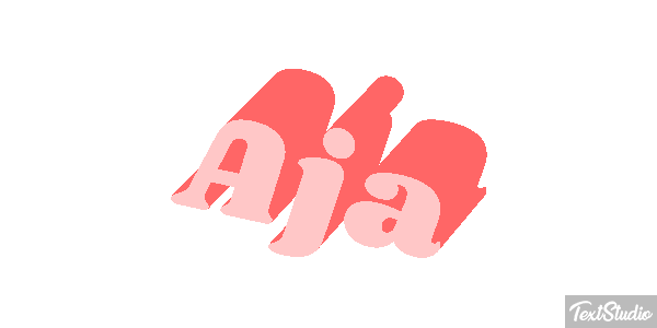 Aja Text effect