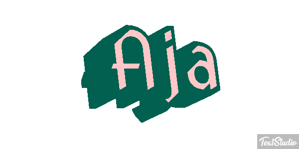 Aja Text effect