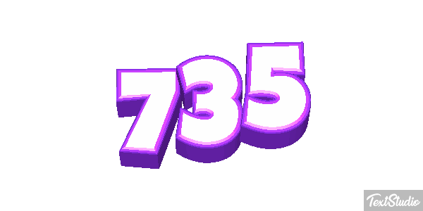 735 Tekst effect