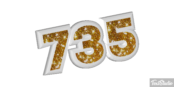735 Tekst effect