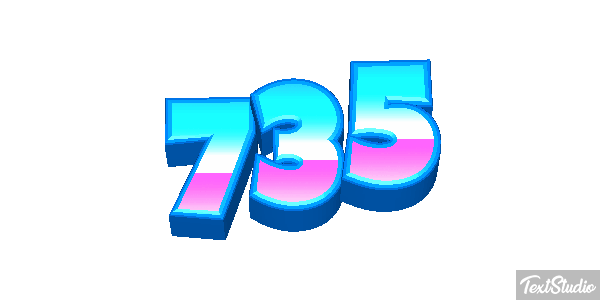 735 Tekst effect
