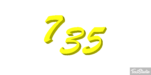 735 Tekst effect