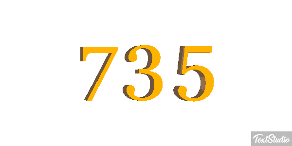 735 Tekst effect