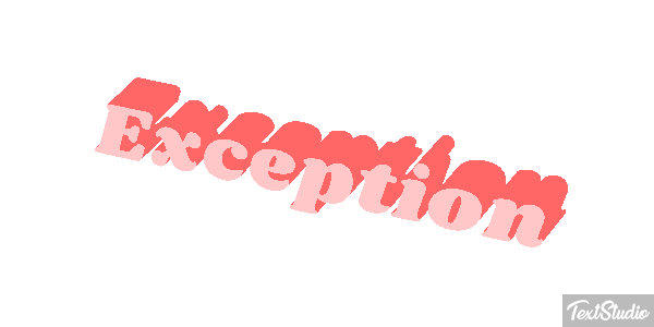 Exception Efekt tekstowy