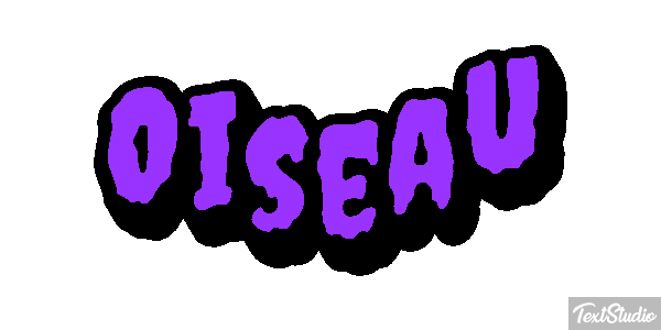 Oiseau Effet de texte