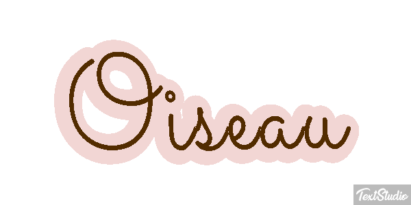 Oiseau Effet de texte