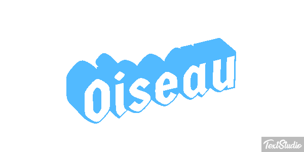 Oiseau Effet de texte
