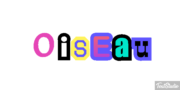 Oiseau Effet de texte