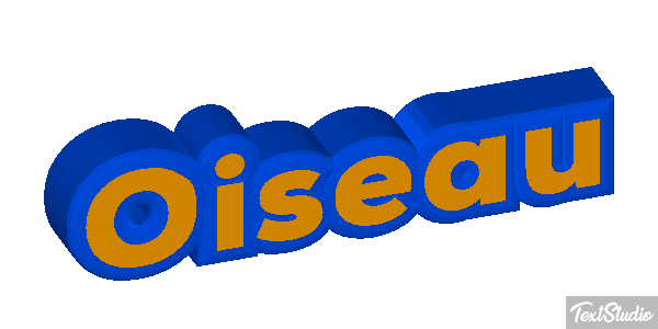 Oiseau Effet de texte