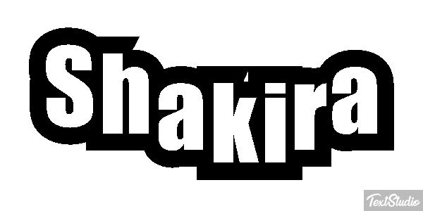 Shakira Efecto de texto