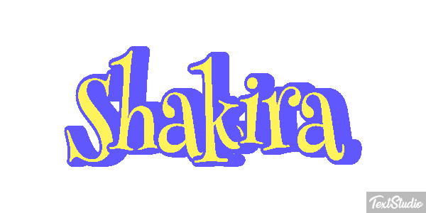 Shakira Efecto de texto