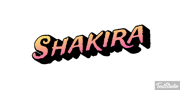 Shakira Efecto de texto