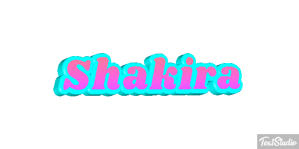 Shakira Efecto de texto