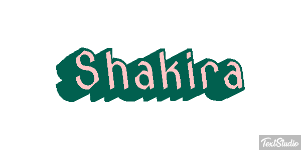 Shakira Efecto de texto