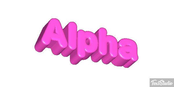 Alpha Text effect
