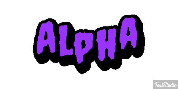 Alpha Text effect