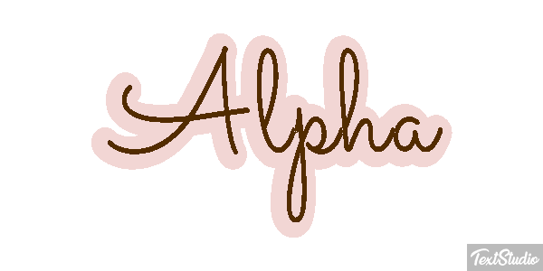 Alpha Text effect