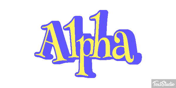 Alpha Text effect