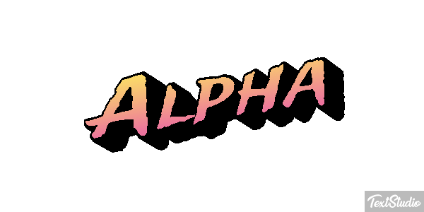 Alpha Text effect