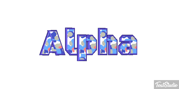 Alpha Text effect