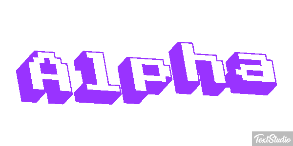 Alpha Text effect