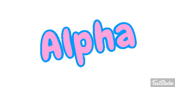 Alpha Text effect