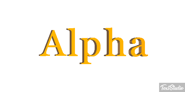 Alpha Text effect