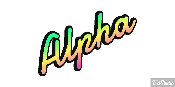 Alpha Text effect