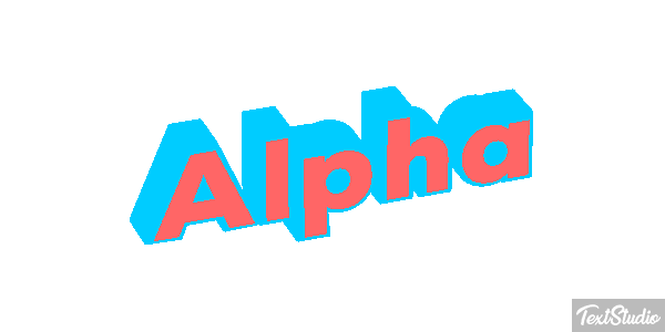 Alpha Text effect