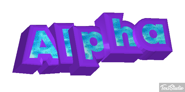 Alpha Text effect