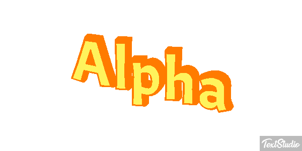 Alpha Text effect